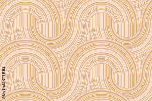 Elegant arc curve geometric seamless pattern