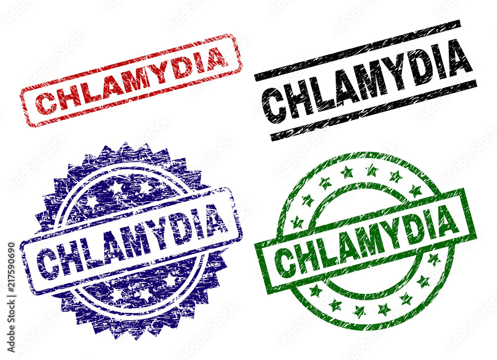 CHLAMYDIA seal prints with damaged style. Black, green,red,blue vector rubber prints of CHLAMYDIA tag with retro style. Rubber seals with round, rectangle, rosette shapes. CHLAMYDIA seal prints with damaged style. Black, green,red,blue vector rubber prints of CHLAMYDIA tag with retro style. Rubber seals with round, rectangle, rosette shapes.