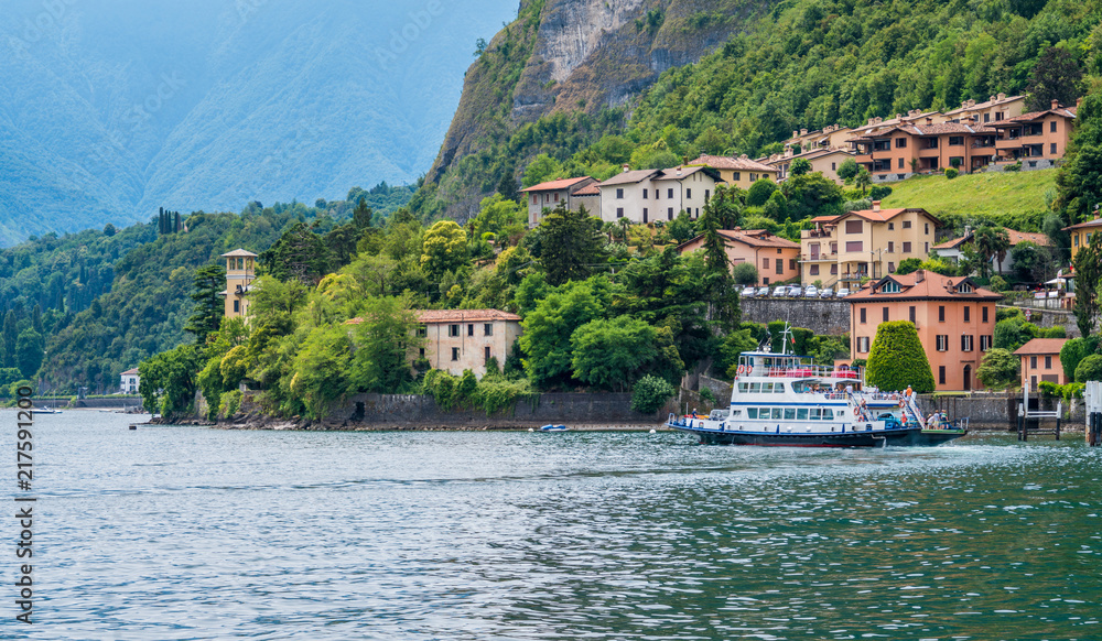 The beautiful Menaggio waterfront, Lake Como, Lombardy, Italy.