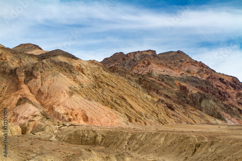 The Colorful Hills in Artists Palette Area  Death Valley