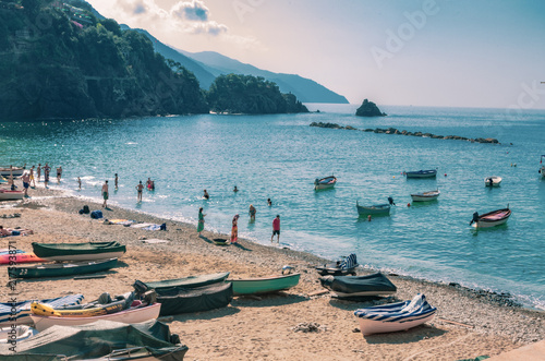 barche sulla spiaggia