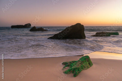Sunset in Sagres Tonel Beach
