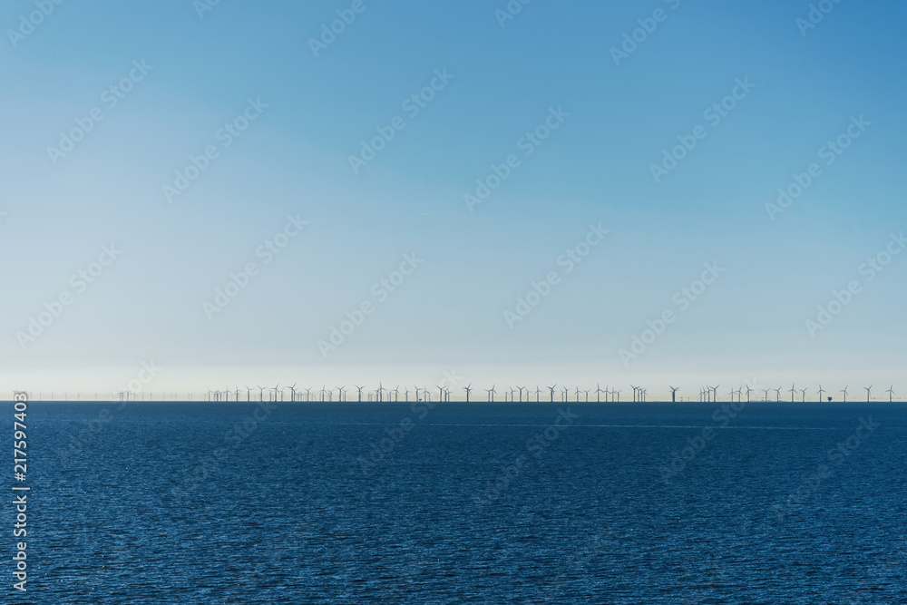 Windmills generators in the sea