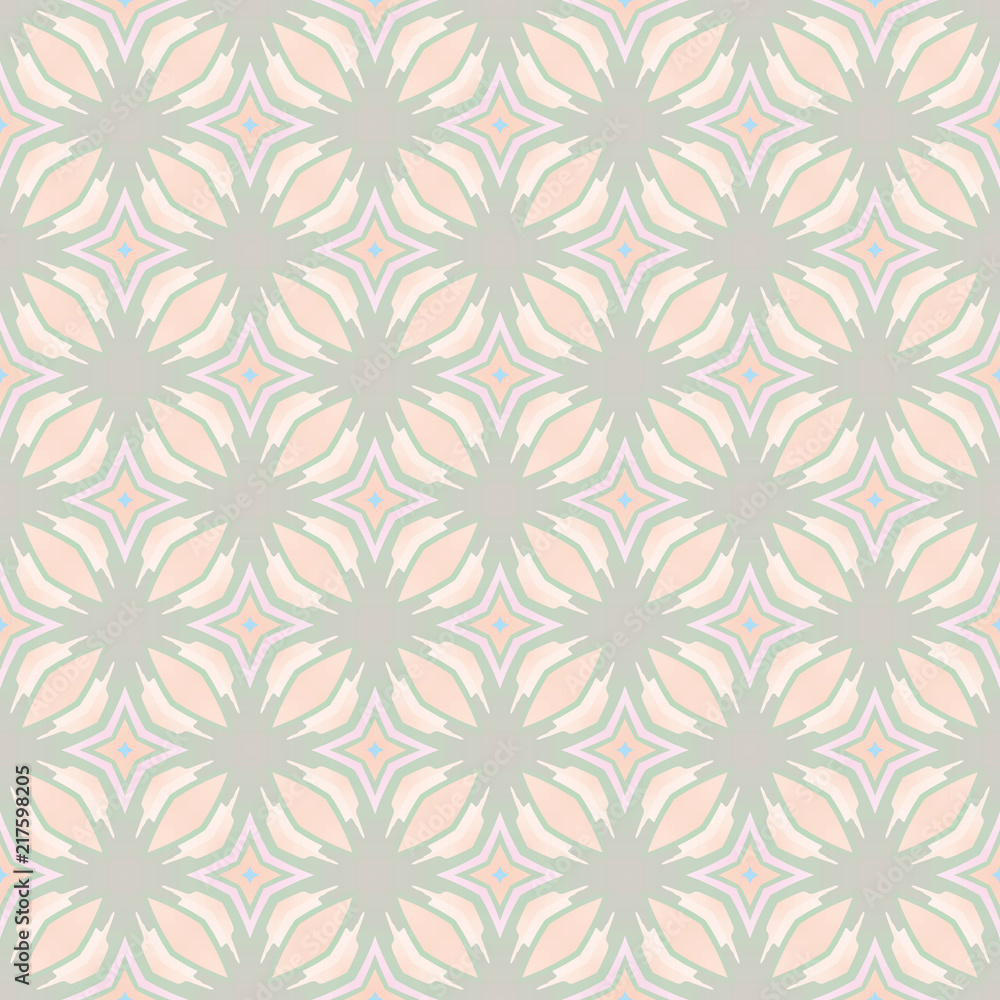 Retro geometric pattern in repeat. Fabric print. Seamless background, mosaic ornament, vintage style. Retro geometric pattern in repeat. Fabric print. Seamless background, mosaic ornament, vintage style.
