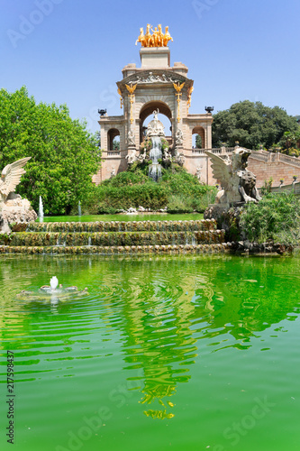 Park de la Ciutadella, famous park site of Barcelona, Spain