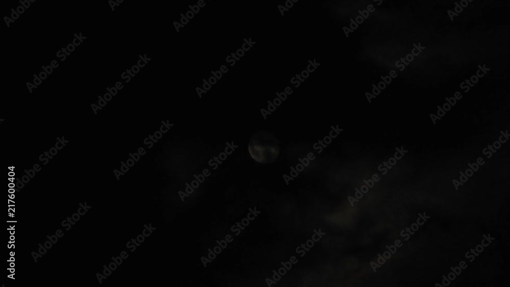 4k Moon in cloudy night sky close up video 4k Moon in cloudy night sky close up video
