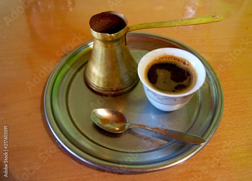 Traditional cup of coffee in Mostar, Bosnia
