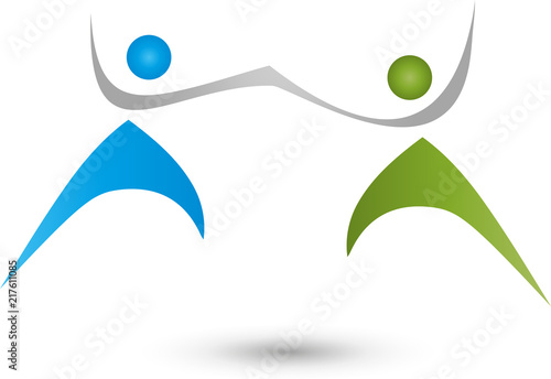Zwei Personen, Menschen, Paar, Logo