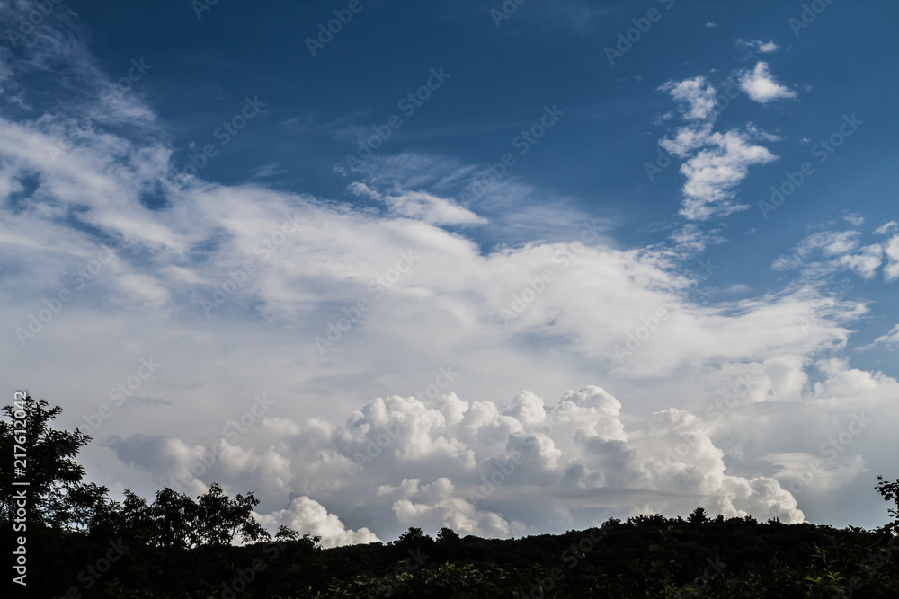 Cloudscape, High Contrast Cumulonimbus Clouds Rolling In Before Thunder And Lightening Storm Cloudscape, High Contrast Cumulonimbus Clouds Rolling In Before Thunder And Lightening Storm