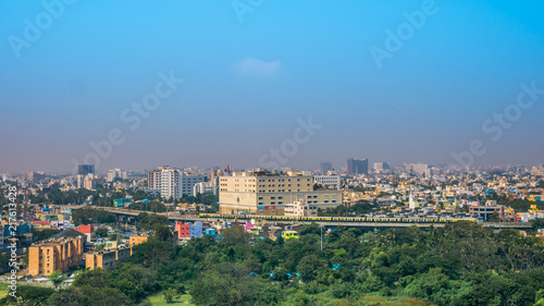 Panoramic view of Chennai in a summer day, India