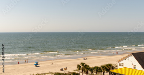 Surfside Beach with people ...