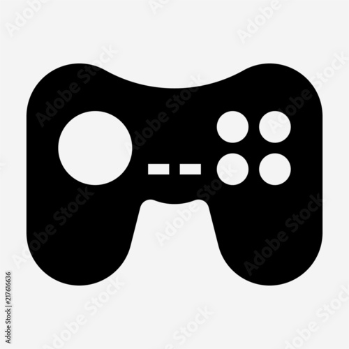 Glyph video game center pixel perfect vector icon