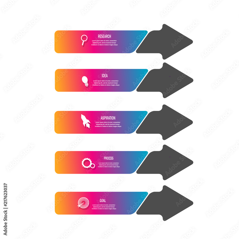 Creative modern infographic template design vector Creative modern infographic template design vector