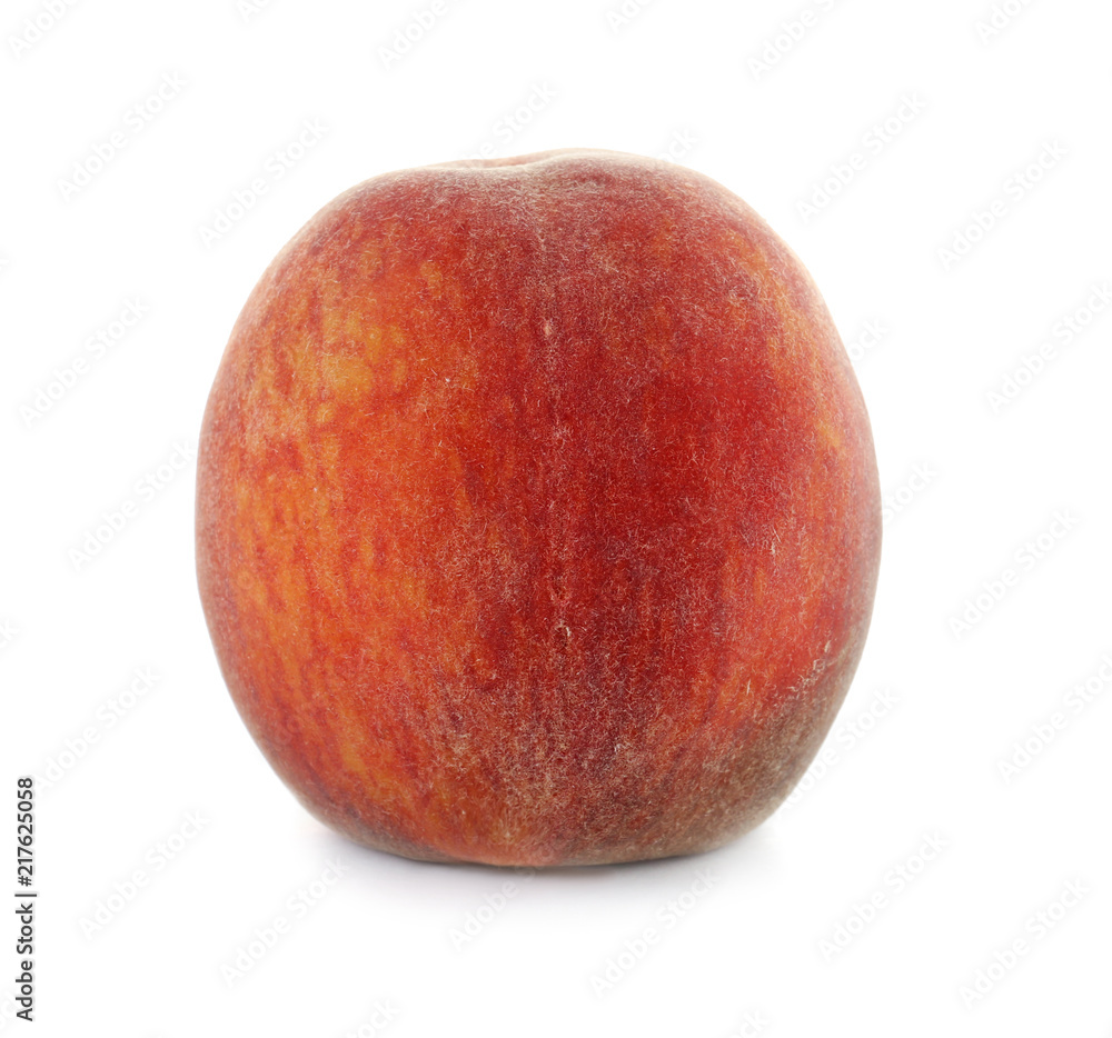 Fresh sweet peach on white background Fresh sweet peach on white background