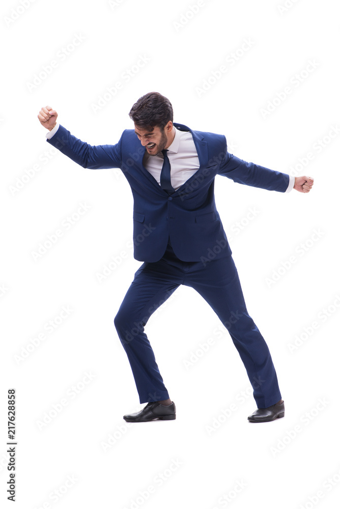 Young businessman isolated on whie background Young businessman isolated on whie background