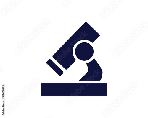 microscope icon design round illustration,glyph style design, designed for web and app