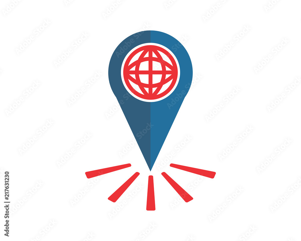 marker globe symbol logo image vector pin locate marker globe symbol logo image vector pin locate