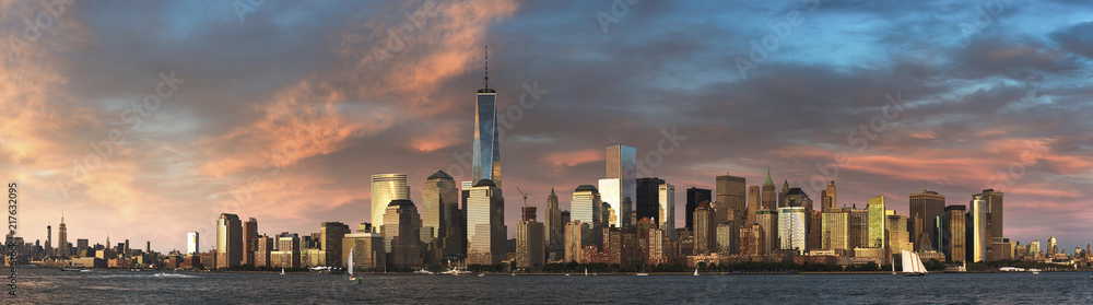Downtown Manhattan Panoramic, Study 1 Downtown Manhattan Panoramic, Study 1
