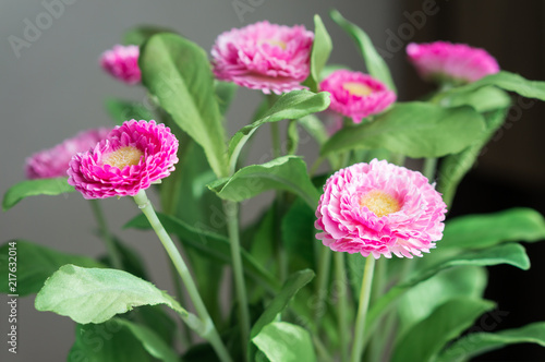 pink artificial carnation flowers