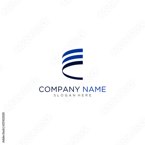 E letter business logo design