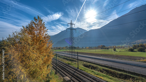 High Electric Voltage Power Transmission Pole