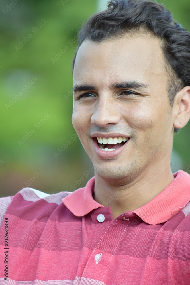 Hispanic Male Smiling Hispanic Male Smiling