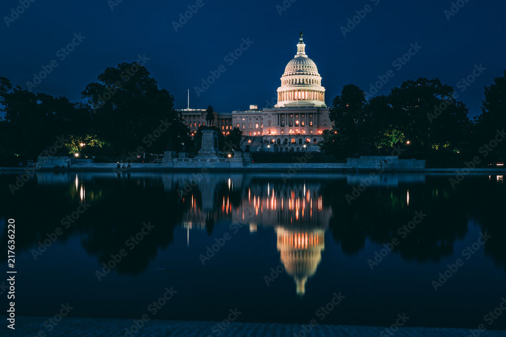 US Capitol reflection