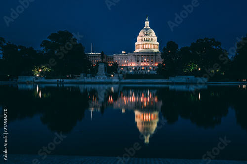 US Capitol reflection