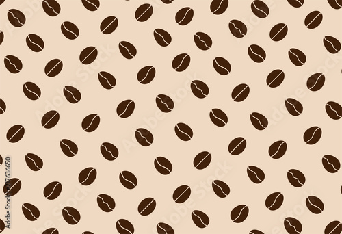 vector coffee beans pattern  background