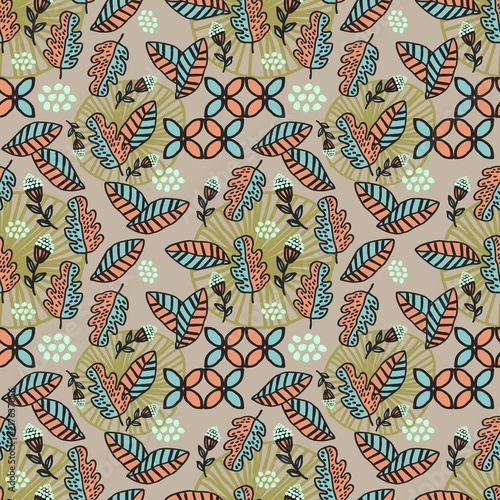Feminine pattern of autumn ...