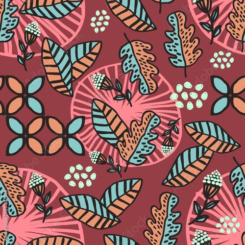 creative pattern of autumn ...