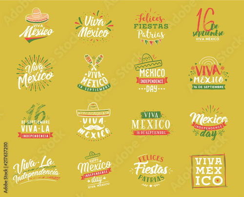 Viva Mexico. Independence day of Mexico. 16 september.
