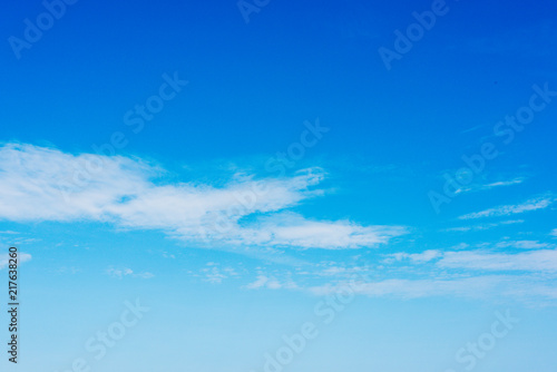 Beautiful blue sky and clouds in the summer