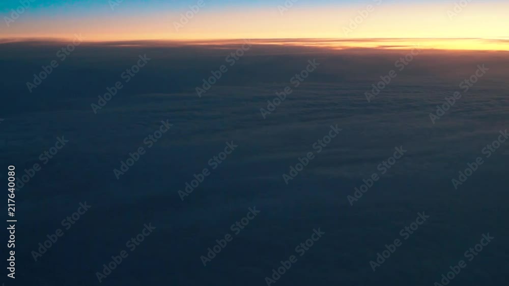 Clouds to night from plane Clouds to night from plane