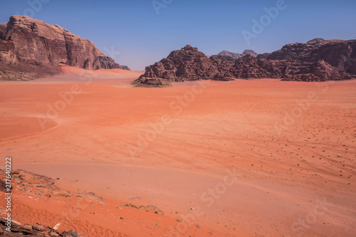 The Mars-like Wadi Run Desert Protected Area in Southern Jordan