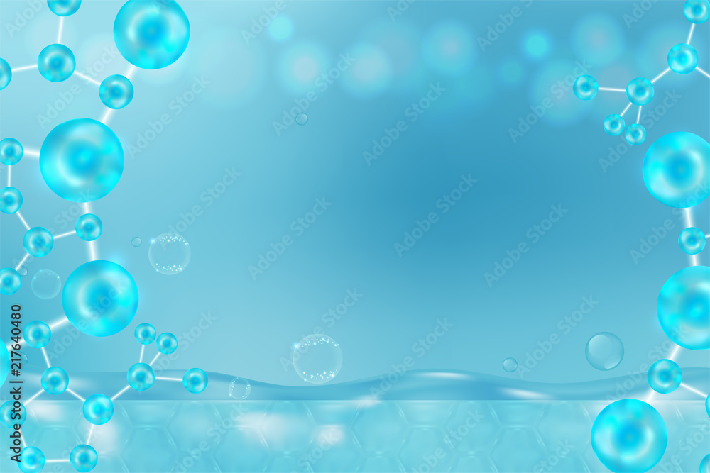 Blue genetic concept background with space for text for cosmetic or healthcare, vector illustration. Blue genetic concept background with space for text for cosmetic or healthcare, vector illustration.