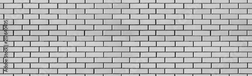 Vintage Seamless white wash brick wall texture for design. Panoramic background for your text or image.