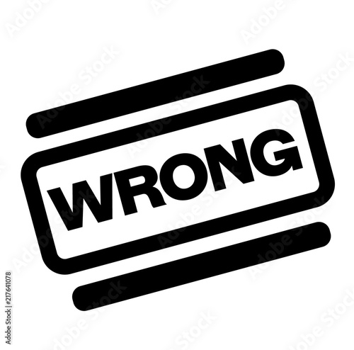 wrong black stamp