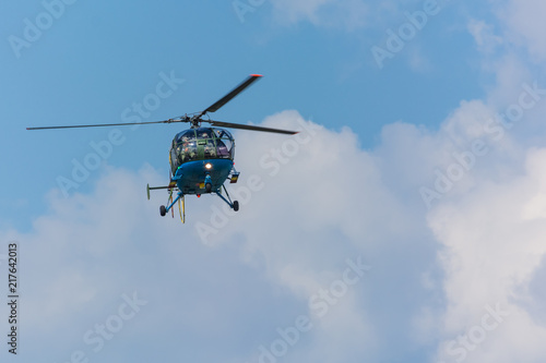 A Helicopter Sending its Greetings at an Airshow