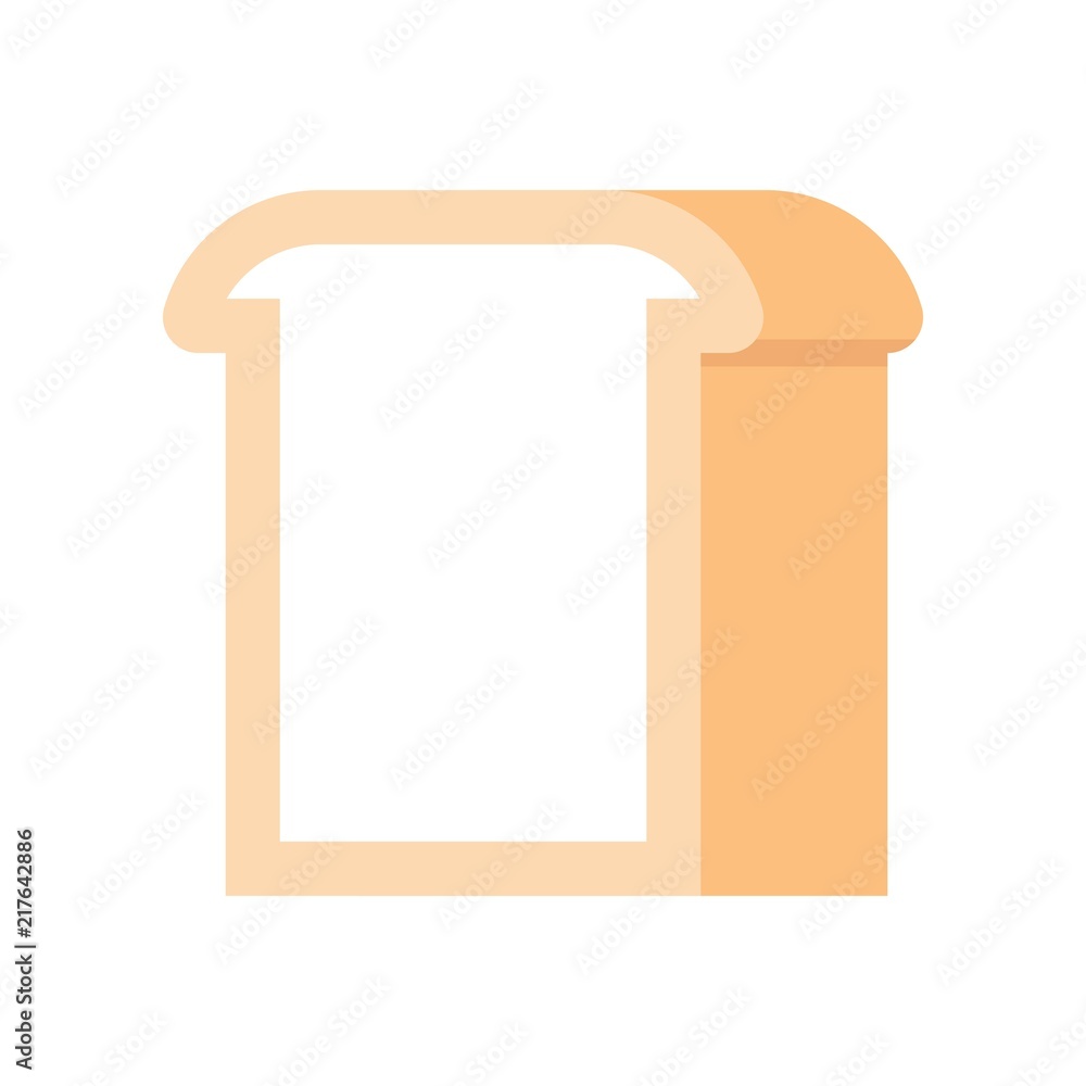 loaf of bread, food and gastronomy set, flat icon loaf of bread, food and gastronomy set, flat icon