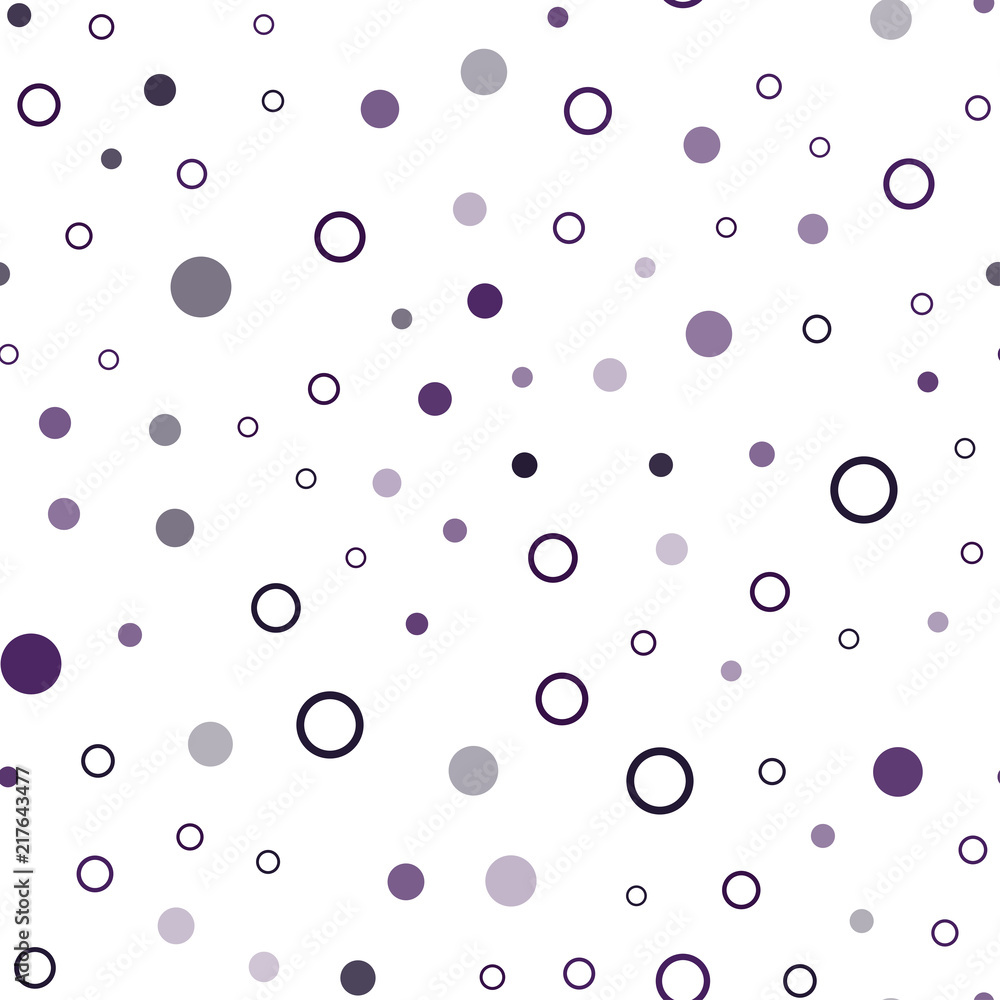 Dark Pink vector seamless background with bubbles.