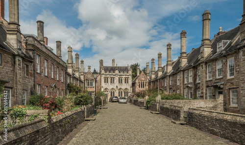 Historic Residential Street in the Quintessentially English Market Town of Lincoln, home to Lincoln Cathedral and the Magna Carta photo