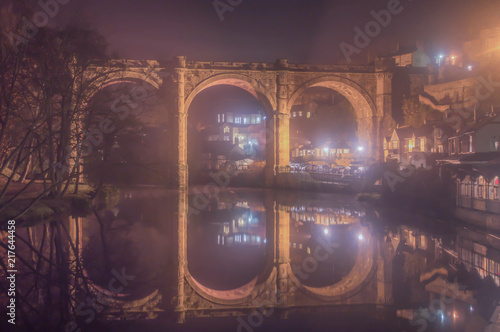 Viaduct over the River Nidd at Knaresborough in Yorkshire, England photo