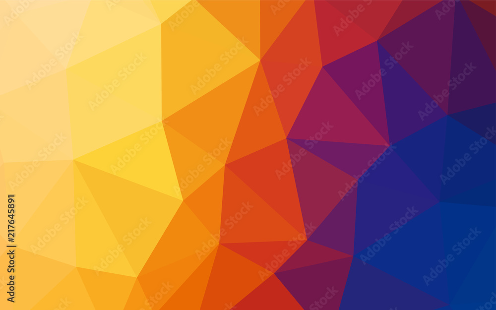 Fototapeta premium Light Blue, Yellow vector triangle mosaic texture.