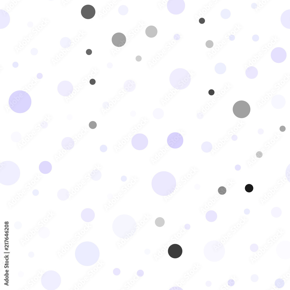 Light Purple vector seamless pattern with spheres.