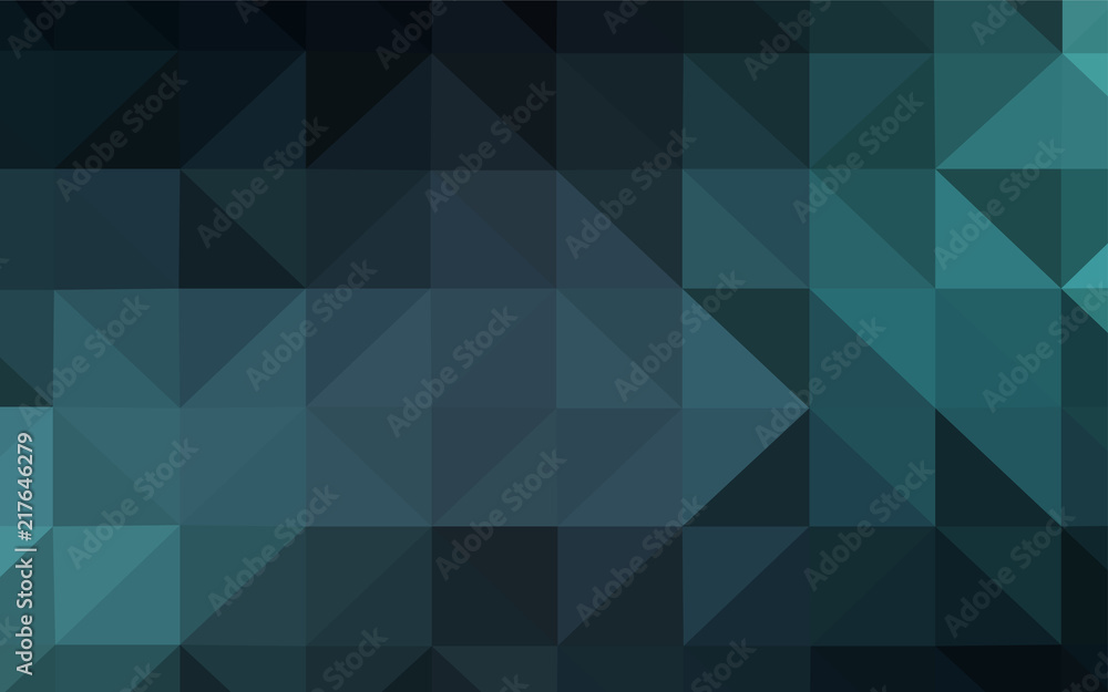Dark BLUE vector polygonal template. Dark BLUE vector polygonal template.