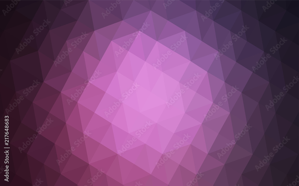 Fototapeta premium Dark Pink vector abstract mosaic backdrop.