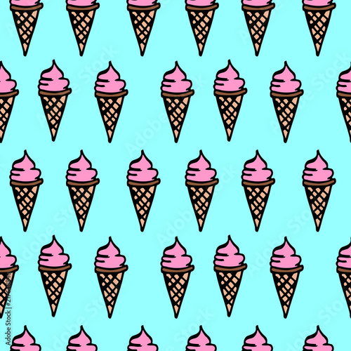 Ice cream with strawberry p...