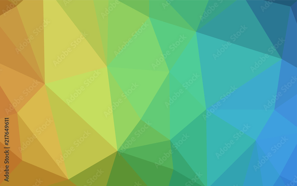 Light BLUE vector gradient triangles template. Light BLUE vector gradient triangles template.