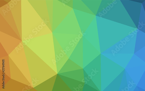 Light BLUE vector gradient triangles template.